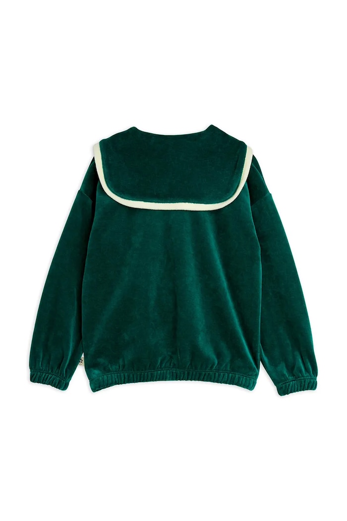 CHLAPEC Dětská bavlněná mikina Mini Rodini Sailor 2512012775 zelená