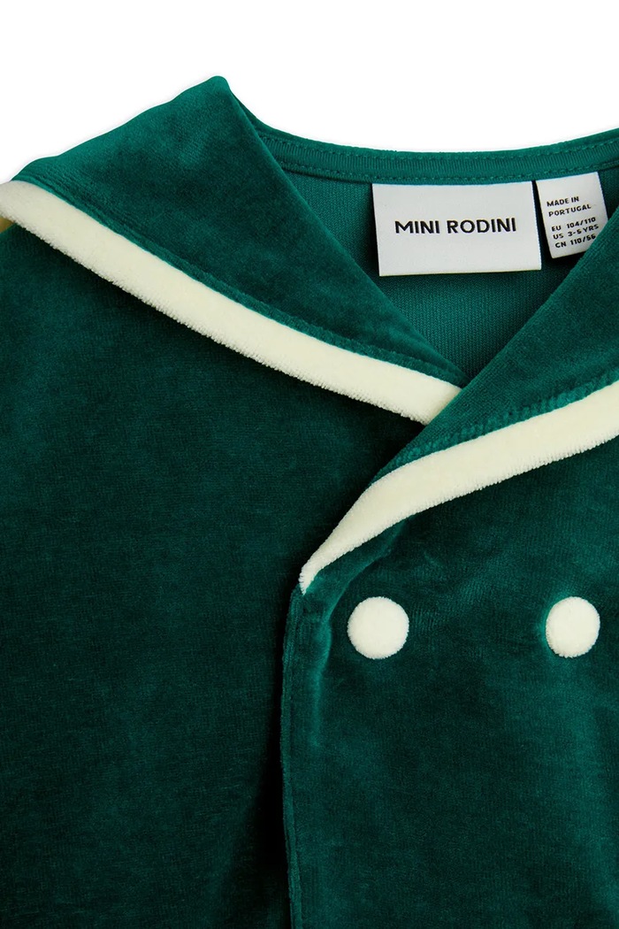 Dětská bavlněná mikina Mini Rodini Sailor zelená 2512012775