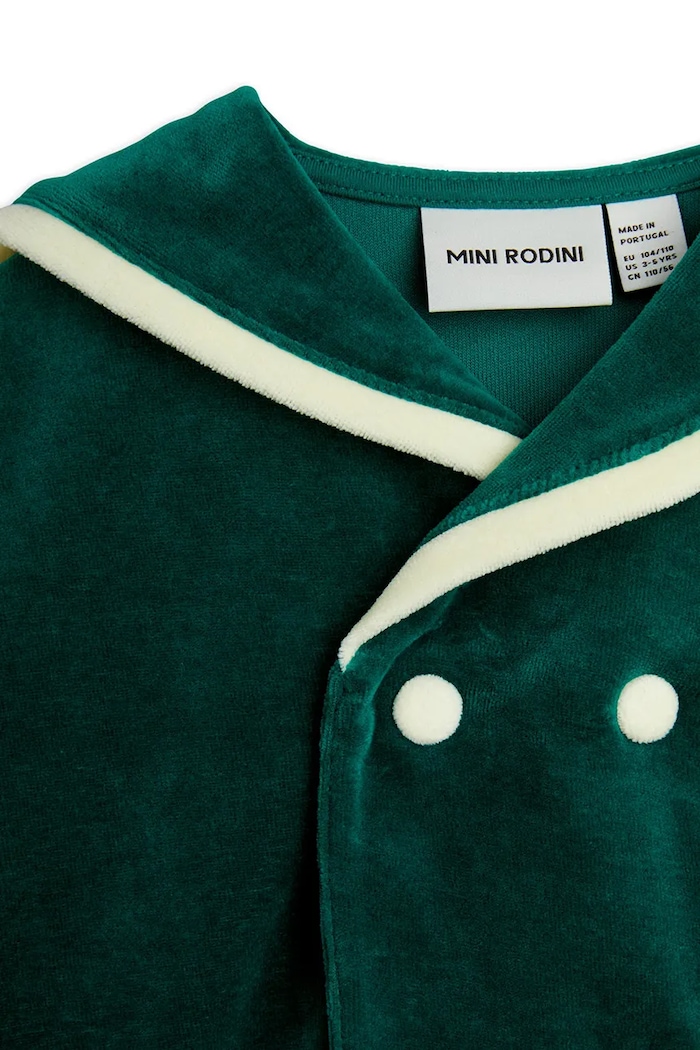 Dětská bavlněná mikina Mini Rodini Sailor zelená 2512012775