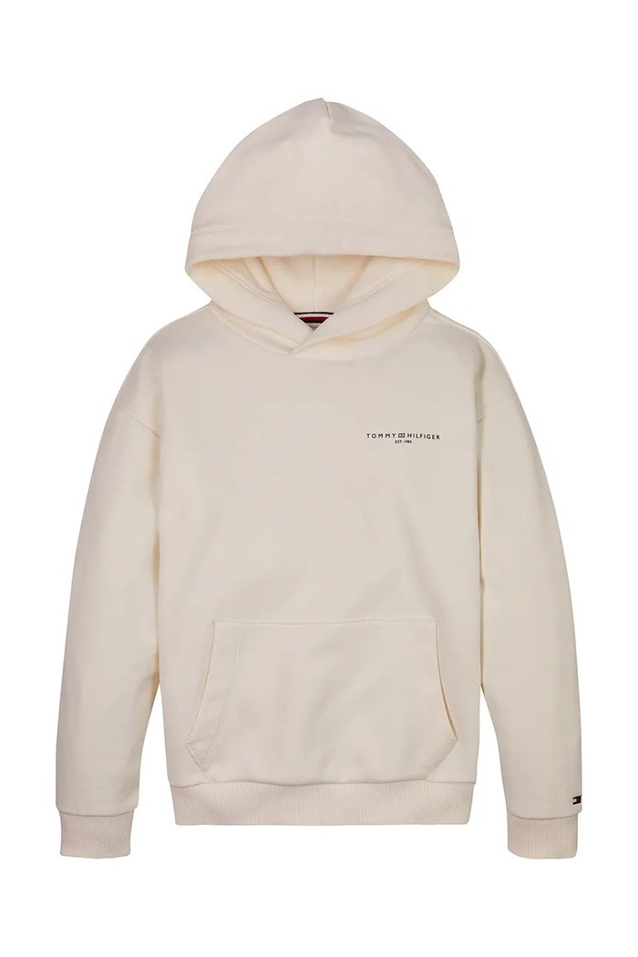 Dječja dukserica Tommy Hilfiger KS0KS00595.104.122.PPYA bež SS25
