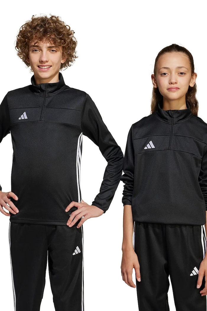 Dětská mikina adidas Performance bez kapuce černá JD0565