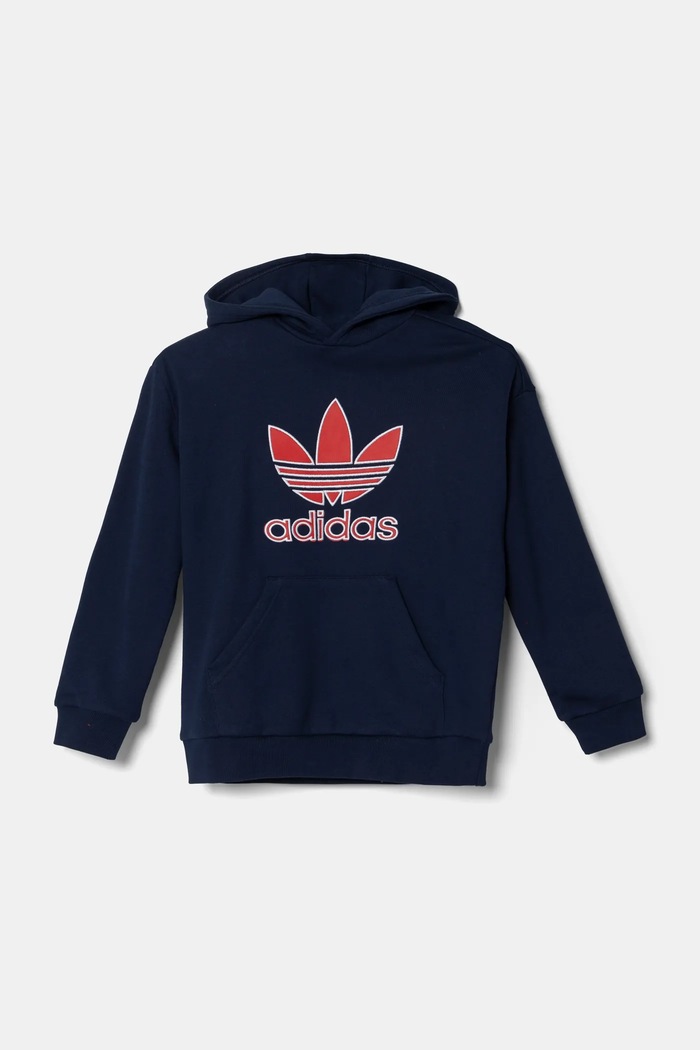 adidas Originals bluza bawełniana dziecięca JC9128 granatowy SS25