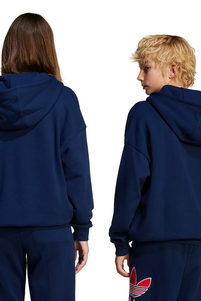 adidas Originals bluza bawełniana dziecięca granatowy JC9128