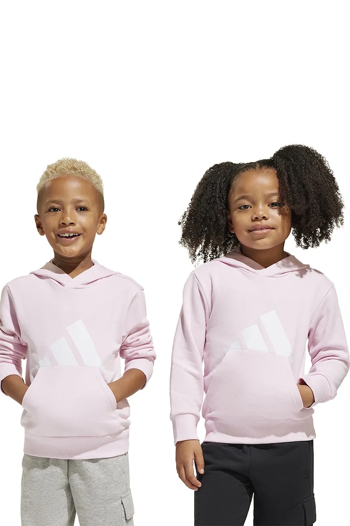 Detská mikina adidas s kapucňou ružová JC9722
