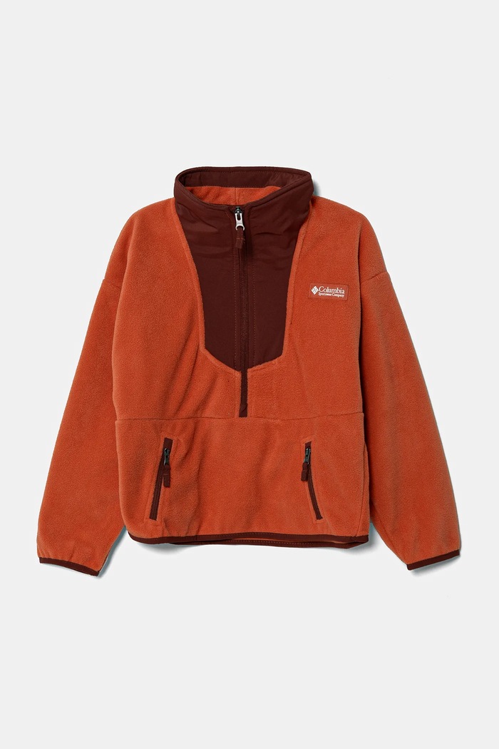 Columbia bluza polarowa dziecięca Sequoia Grove bez kaptura pomarańczowy 2087651