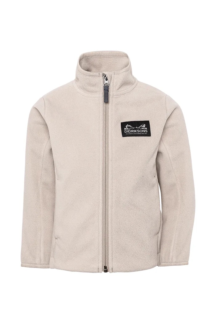 Didriksons Bluza polarowa dziecięca MUSKOT KDS JACKET 505711 beżowy AW25