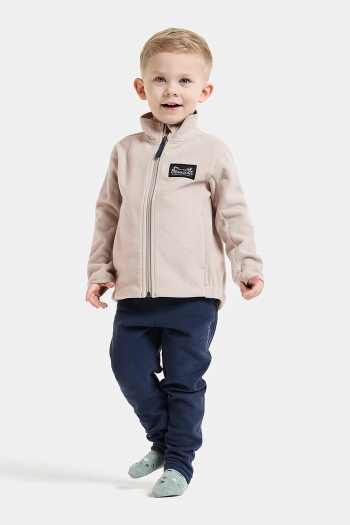Bluza polarowa dziecięca MUSKOT KDS JACKET Didriksons 505711 beżowy