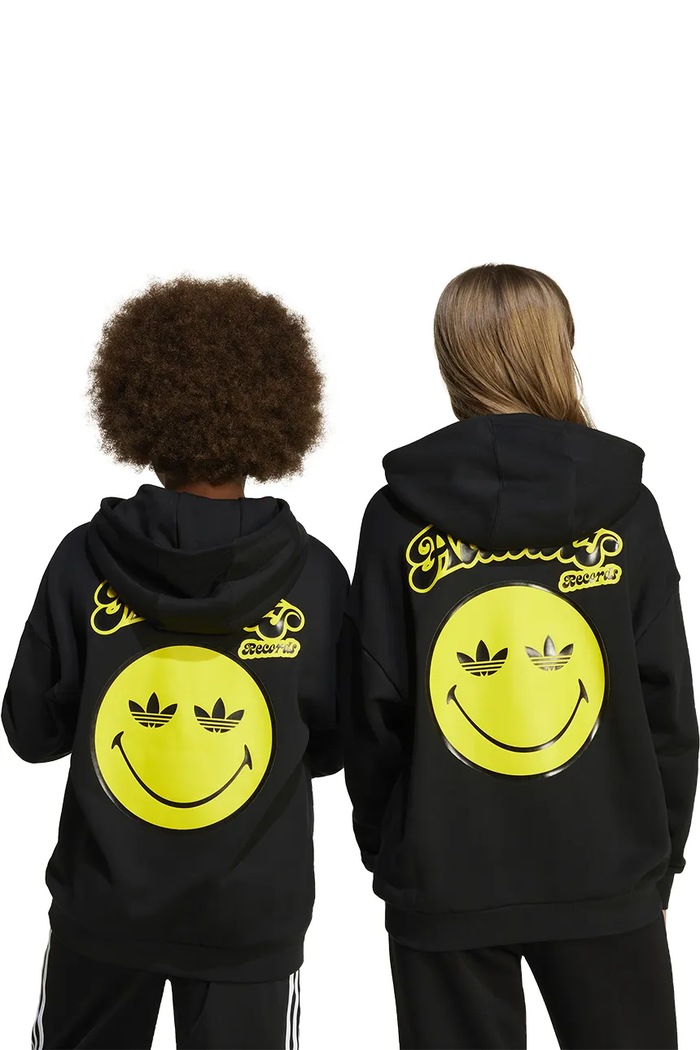 adidas Originals bluza bawełniana dziecięca x Smiley World JD0428 czarny
