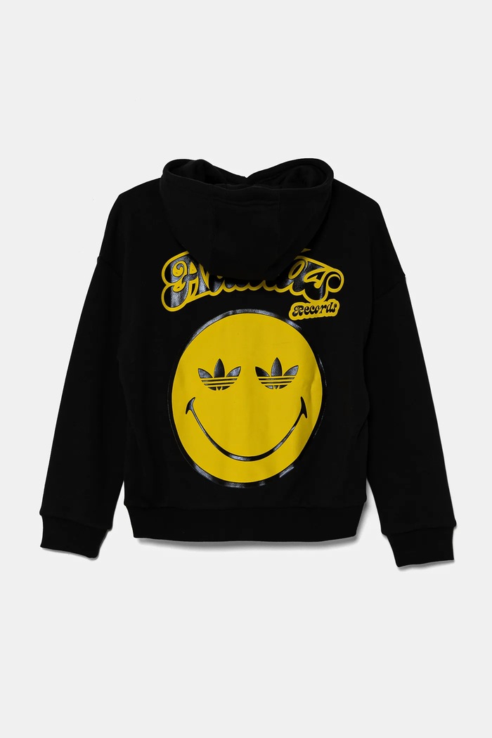 Chłopiec adidas Originals bluza bawełniana dziecięca x Smiley World JD0428 czarny