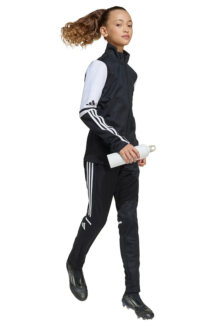 Dětská mikina adidas Performance bez kapuce černá JE2766