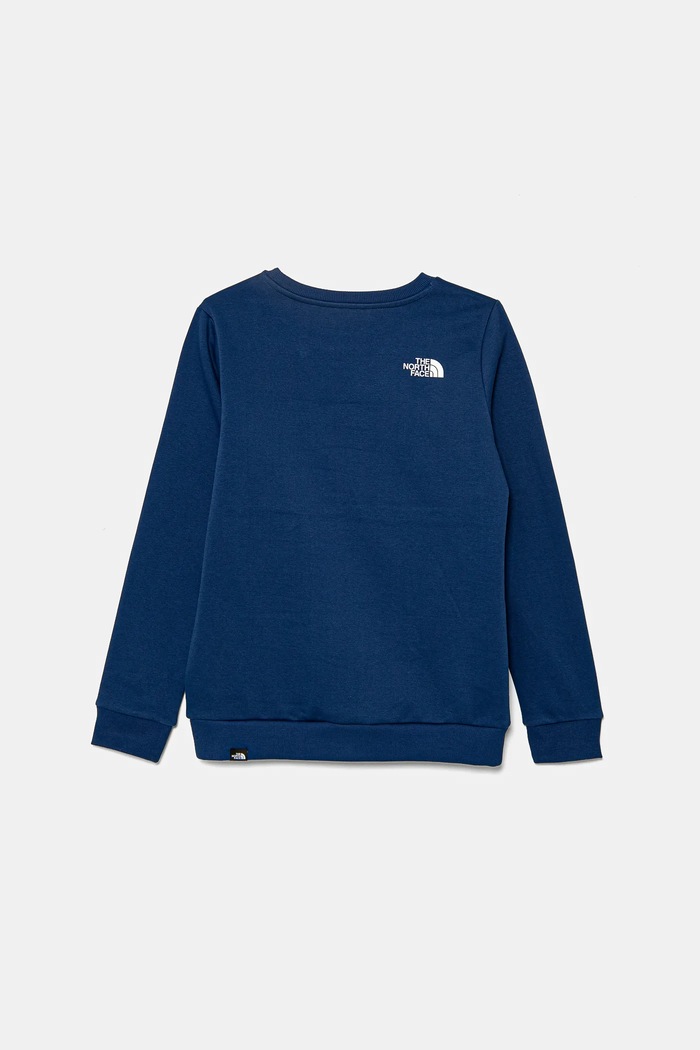 The North Face bluza dziecięca TEEN SIMPLE DOME CREW NF0A8AXYD1R1 granatowy SS25
