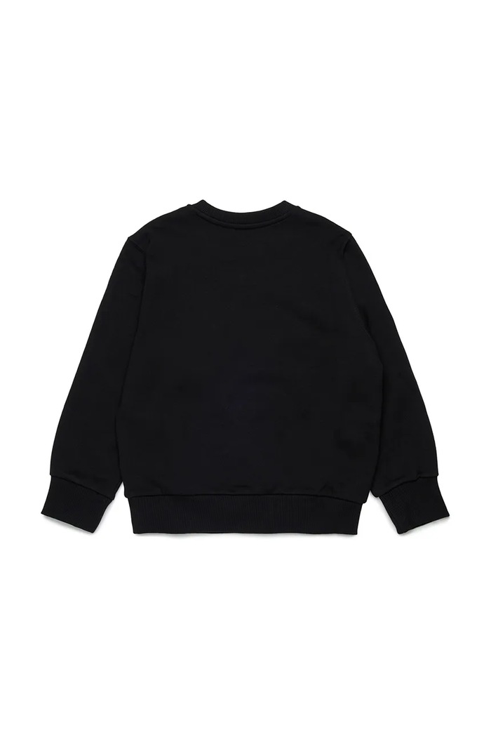 Diesel gyerek melegítőfelső pamutból SGINND OVER SWEAT-SHIRT J02234 fekete SS25