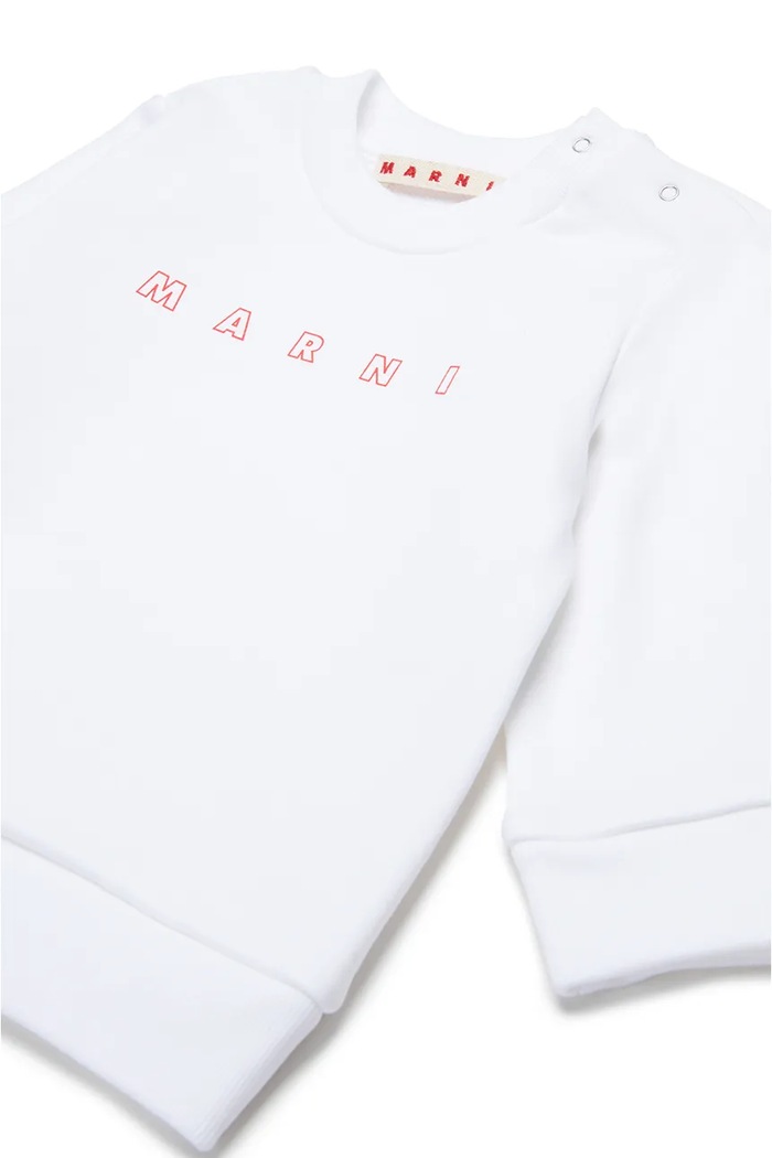 Κοριτσίστικα Βαμβακερή μπλούζα μωρού Marni MS319B SWEAT-SHIRT M01437 λευκό