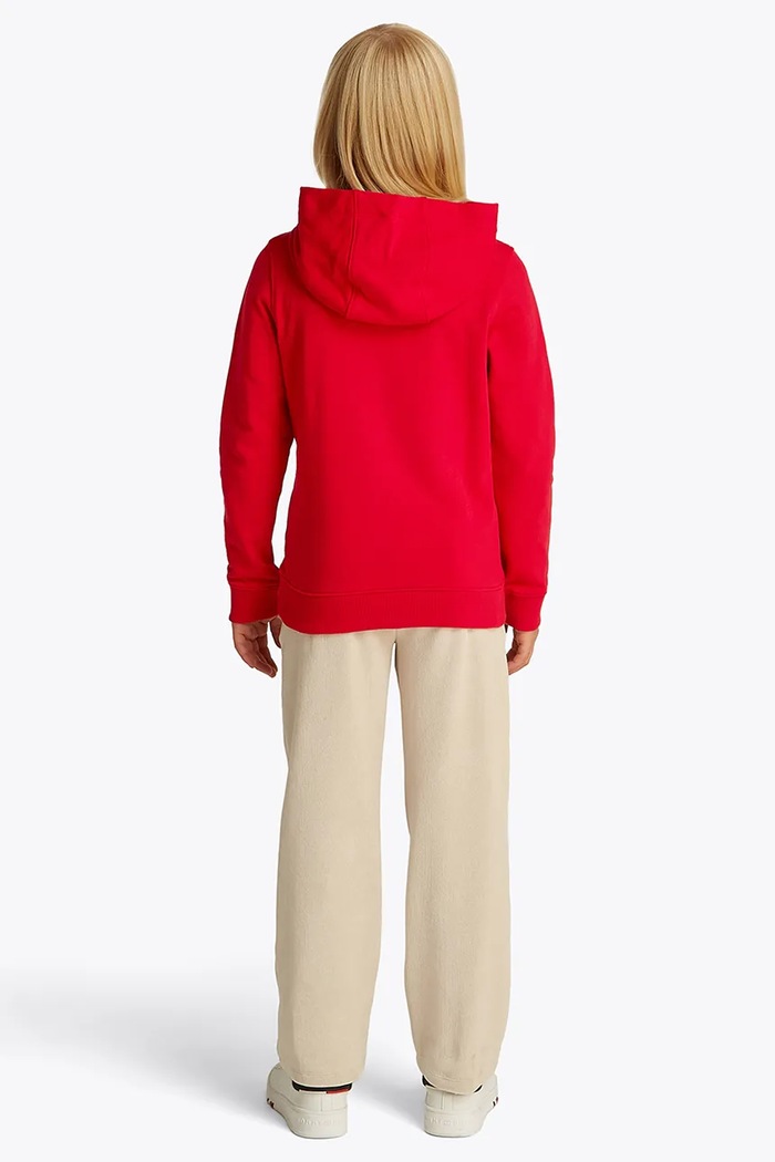 Detská bavlnená mikina Tommy Hilfiger Tommy Hilfiger KS0KS00205.128.176.PPYA červená