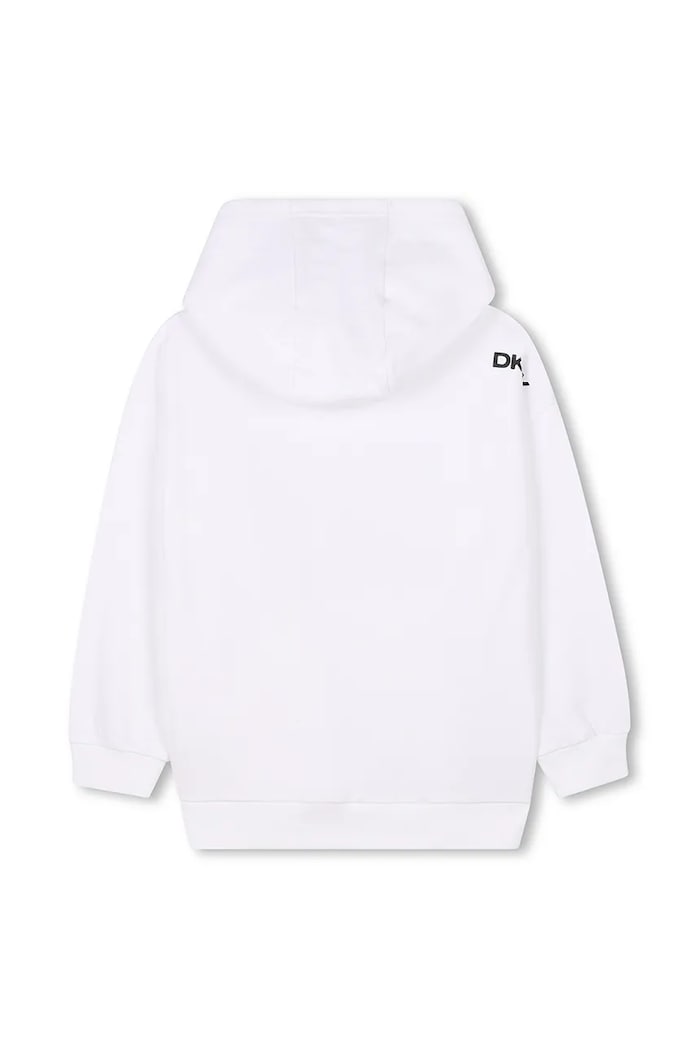 Dětská bavlněná mikina Dkny D62248.114.150 bílá SS25