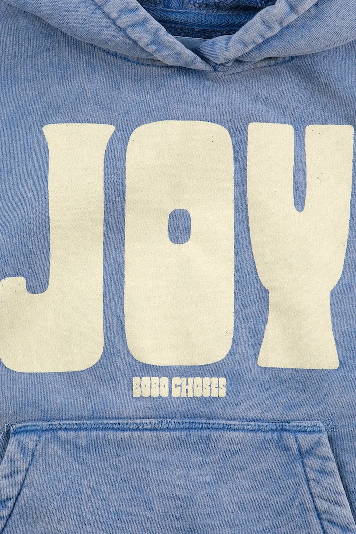 Chłopiec Bobo Choses bluza bawełniana dziecięca Joy 125AC045 niebieski
