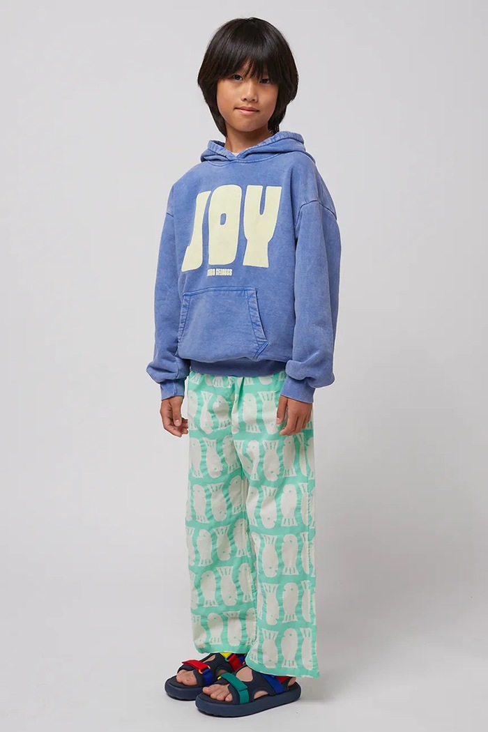Bobo Choses bluza bawełniana dziecięca Joy 125AC045 niebieski