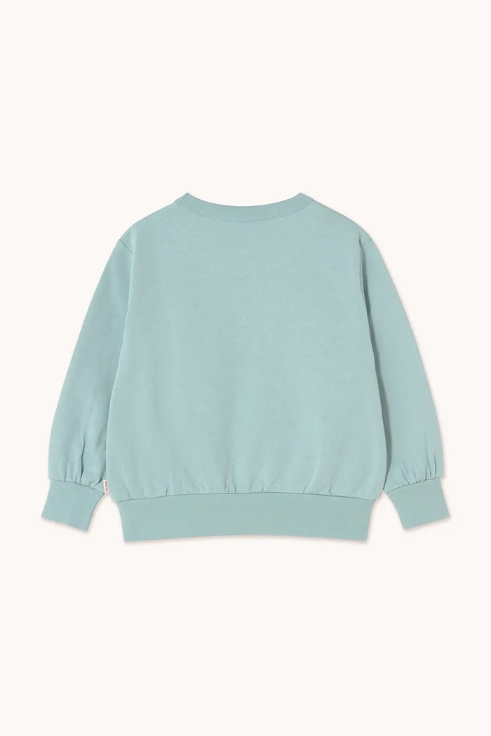 Chłopiec Tinycottons bluza bawełniana dziecięca DUCK GRAPHIC SWEATSHIRT SS25.101 niebieski