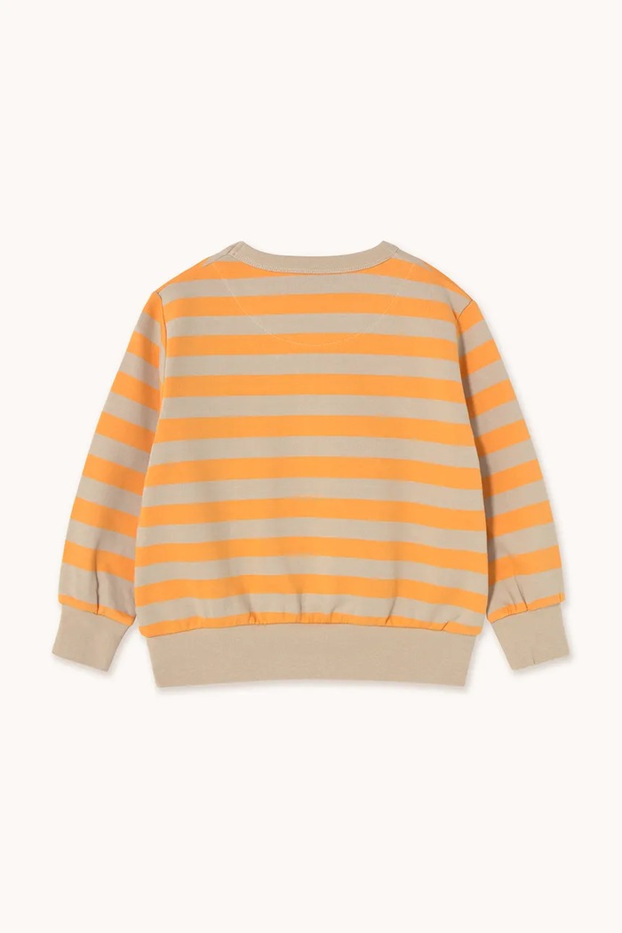CHLAPEC Dětská bavlněná mikina Tinycottons STRIPES SWEATSHIRT SS25.125 oranžová