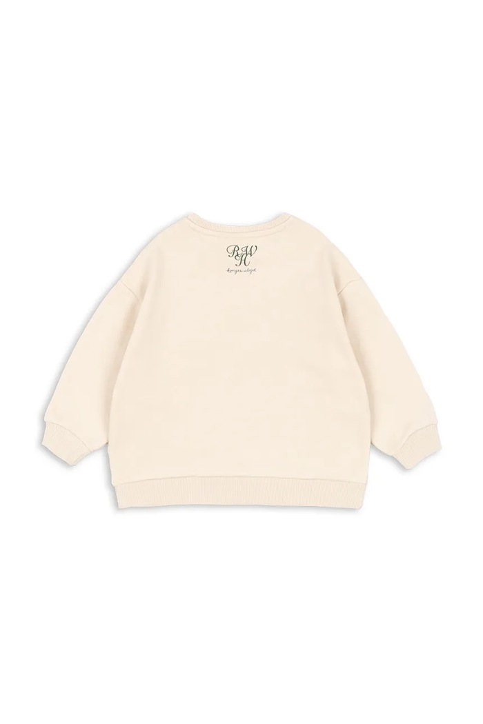 Chłopiec Konges Sløjd bluza bawełniana dziecięca RHW X KS ROLLER SWEAT OCS KS103619 beżowy