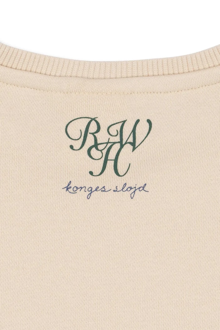 Konges Sløjd bluza bawełniana dziecięca RHW X KS ROLLER SWEAT OCS beżowy KS103619