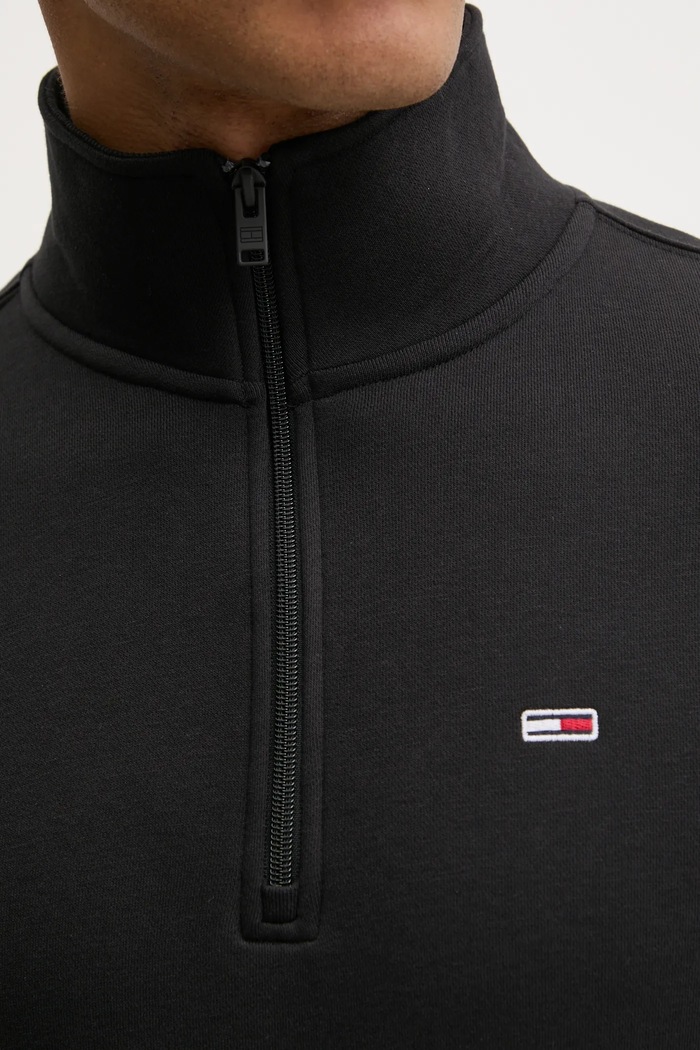 Tommy Jeans hanorac bărbați cu bumbac DM0DM20339 negru