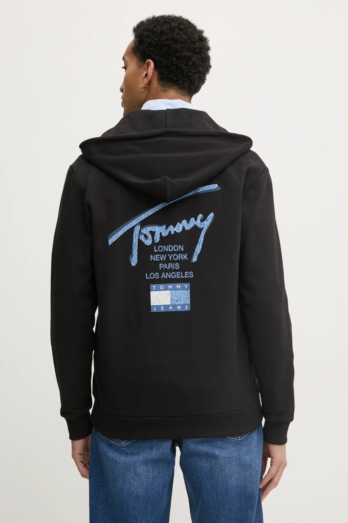 Oblečení Bavlněná mikina Tommy Jeans DM0DM21101 černá