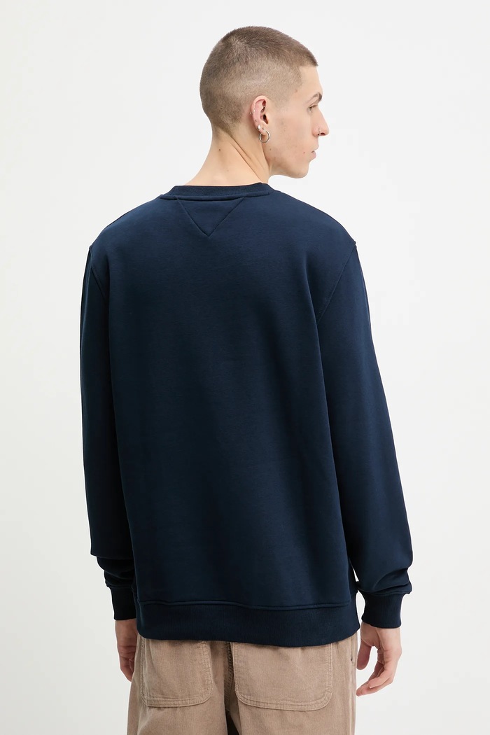 Ruházat Tommy Jeans férfi melegítőfelső pamuttal DM0DM20249 sötétkék