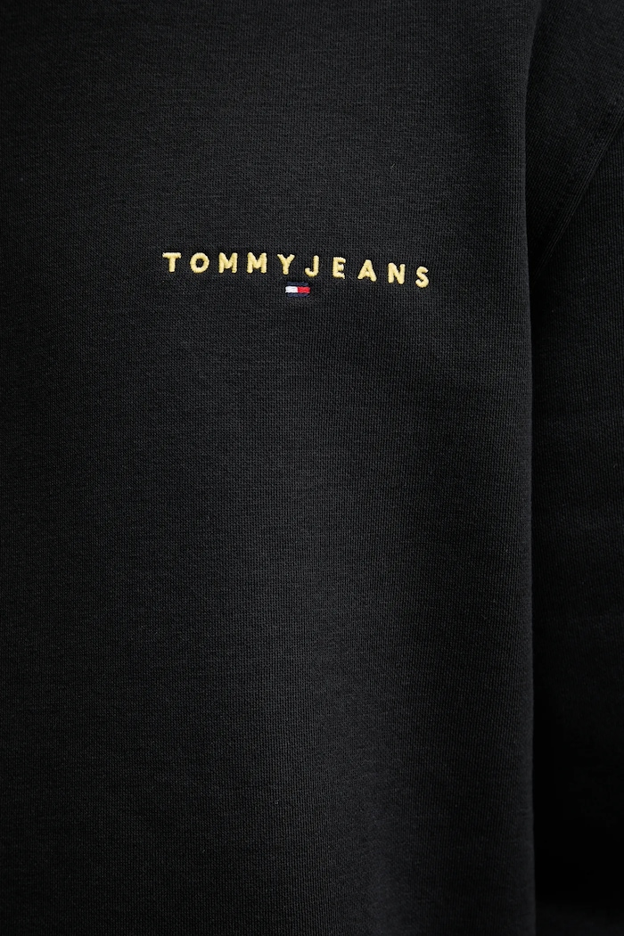 Tommy Jeans melegítőfelső férfi pamut DM0DM20249 fekete