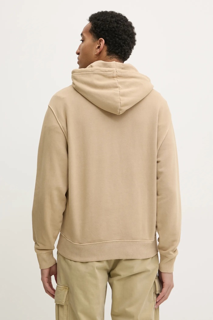 Ρούχα Βαμβακερή μπλούζα Tommy Jeans DM0DM20263 μπεζ