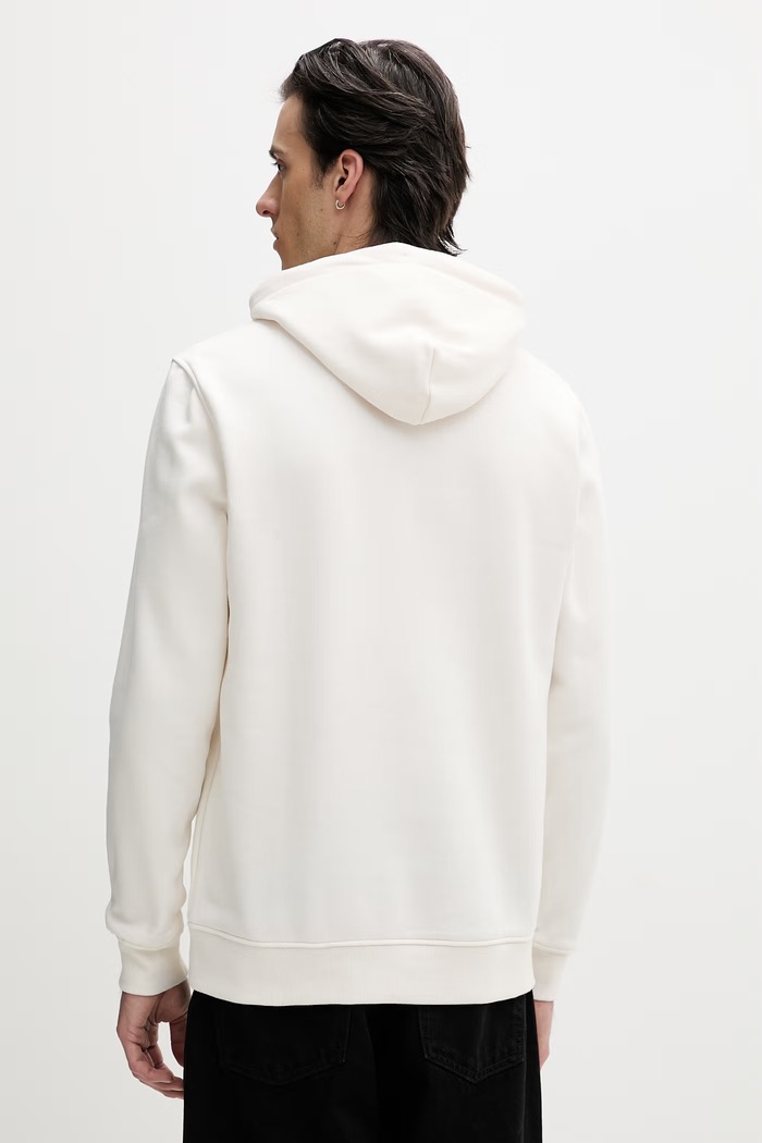 Ruházat Tommy Jeans Kapucnis melegítőfelső férfi pamuttal DM0DM20746 bézs