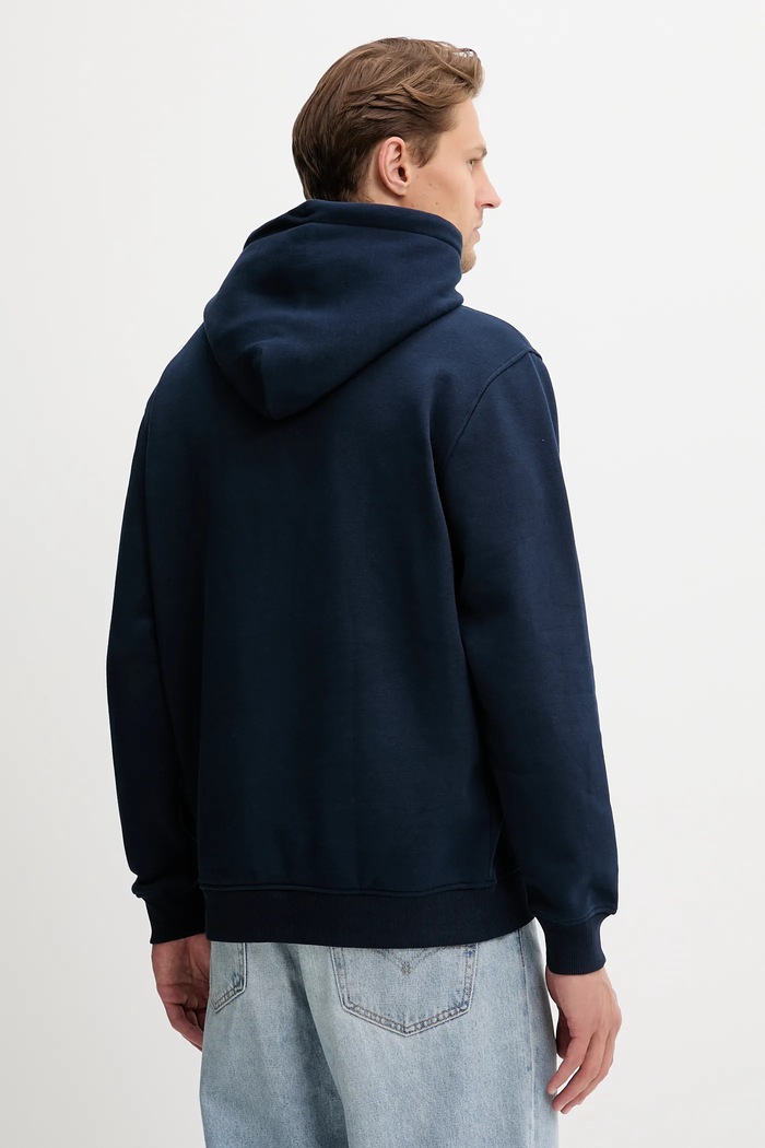 Tommy Jeans Mikina s kapucňou pánska s bavlnou DM0DM20746 tmavomodrá AA00