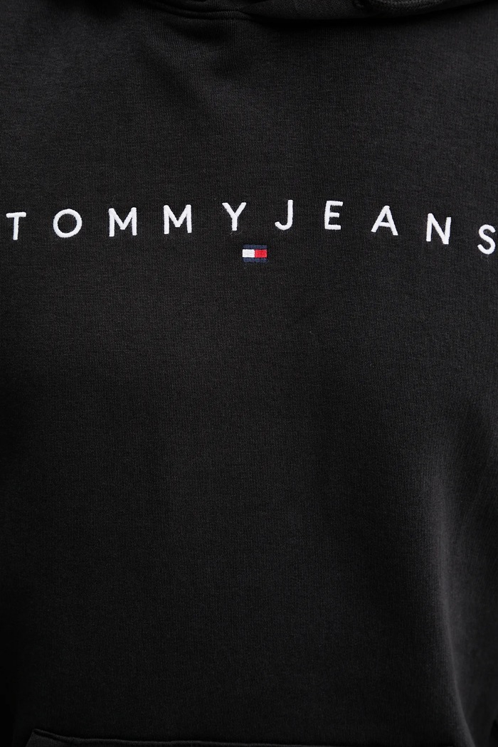 Mikina s kapucňou pánska s bavlnou Tommy Jeans DM0DM20746 čierna