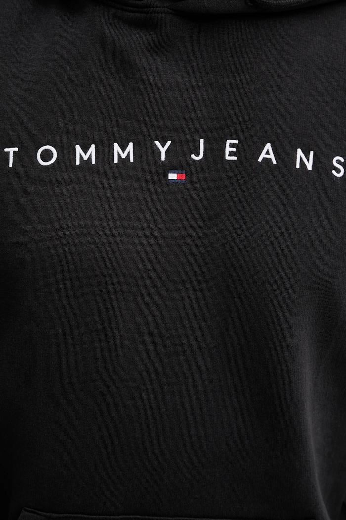 Mikina s kapucňou pánska s bavlnou Tommy Jeans DM0DM20746 čierna