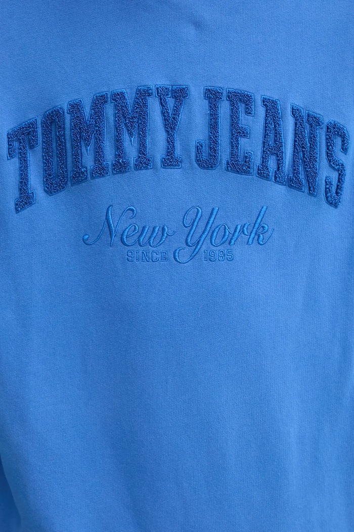 Βαμβακερή μπλούζα Tommy Jeans DM0DM20262 μωβ