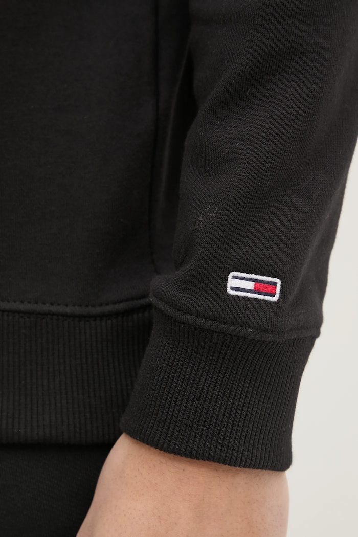 Tommy Jeans pamut melegítőfelső DM0DM21100 fekete