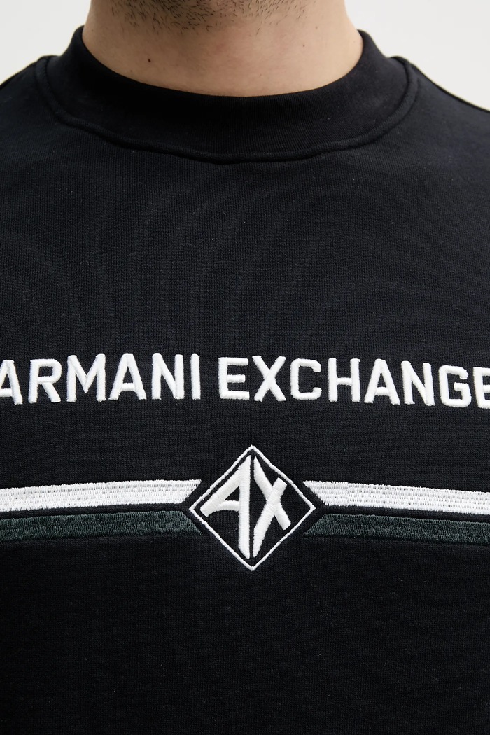 Armani Exchange bluza bawełniana XM000226.AF12656 granatowy