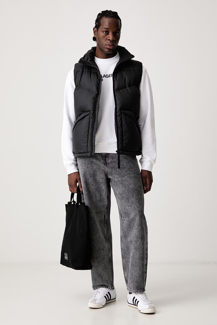 Karl Lagerfeld Jeans Felpa da uomo con cotone A1M20001 bianco AA00