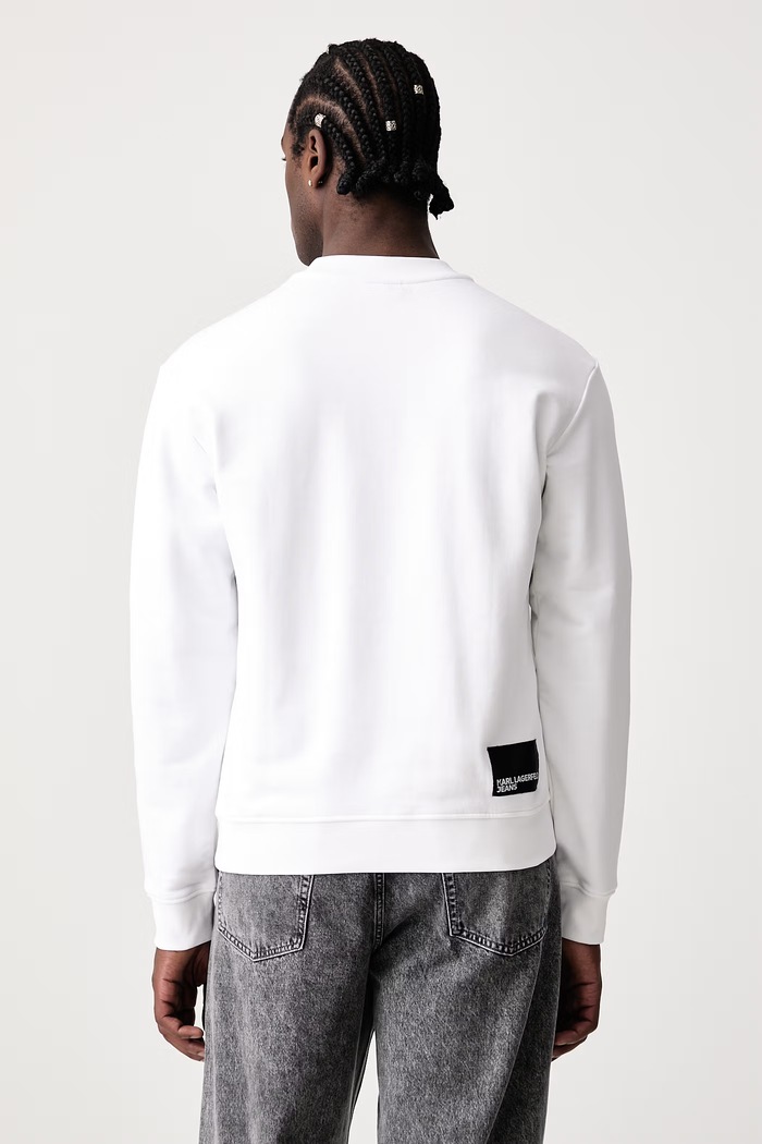Abbigliamento Karl Lagerfeld Jeans Felpa da uomo con cotone A1M20001 bianco