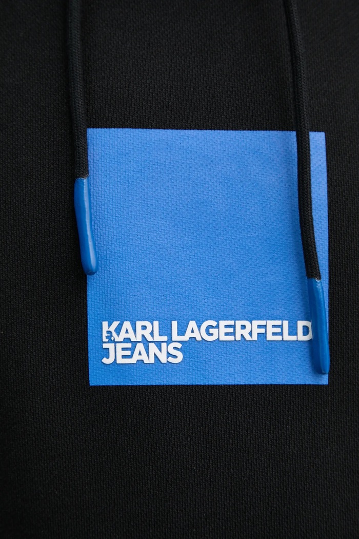 Bavlnená mikina Karl Lagerfeld Jeans A1M20003 čierna