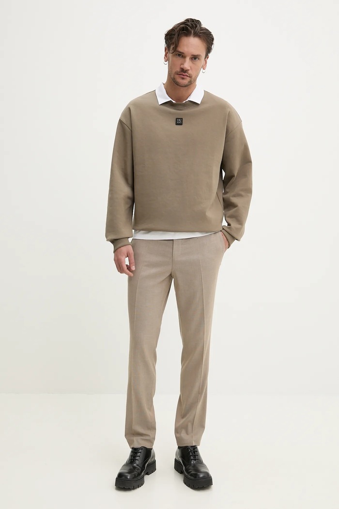 HUGO bluza Dettil 50533689 beżowy SS26