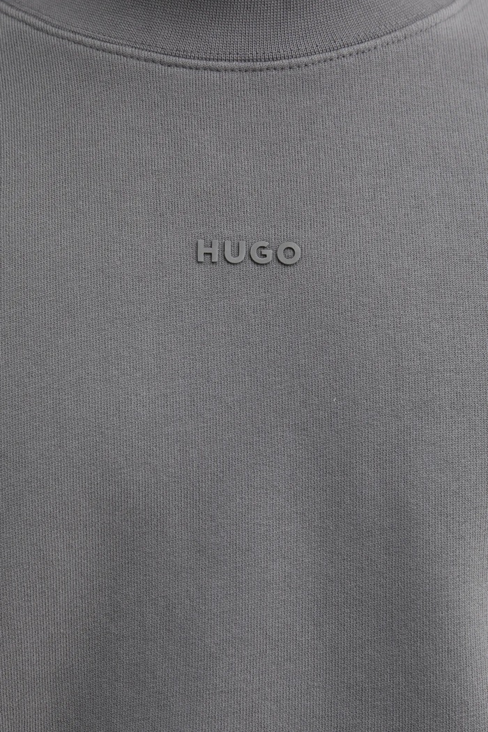 Bavlněná mikina HUGO 50540920 šedá