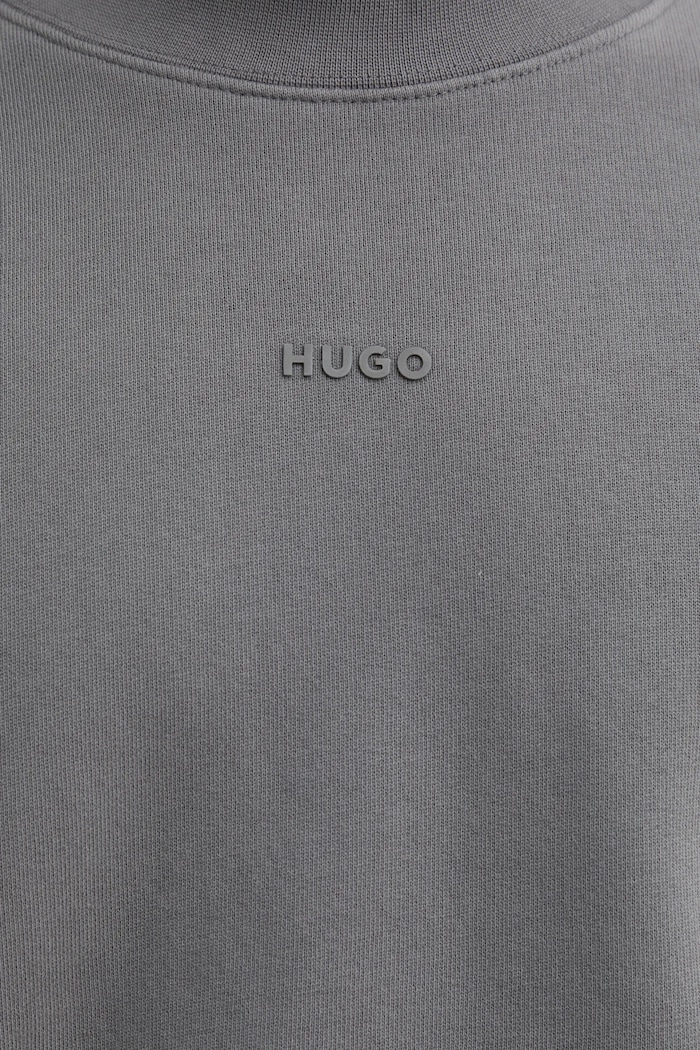 Bavlněná mikina HUGO 50540920 šedá