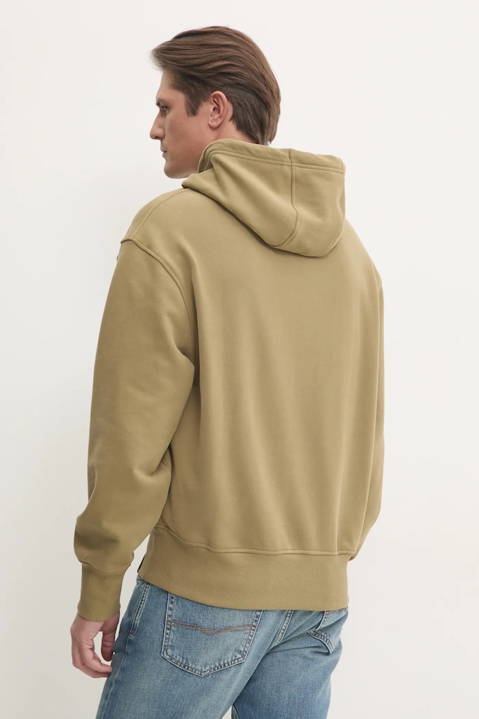 Oblečení Bavlněná mikina Calvin Klein Jeans J30J326748 zelená