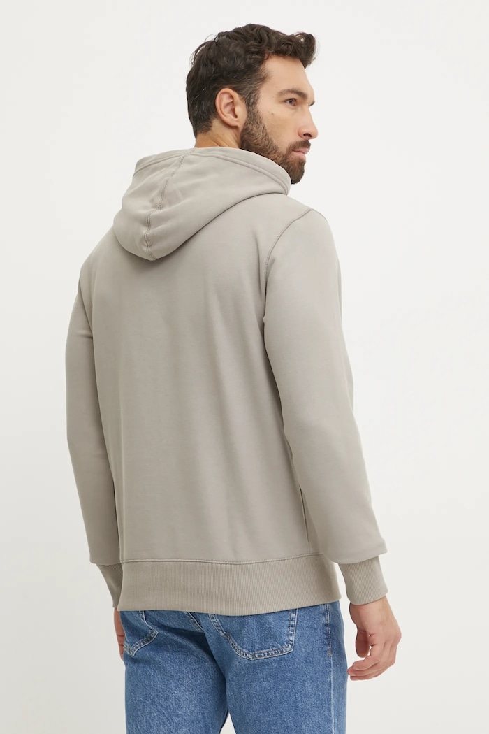 Oblečení Bavlněná mikina Calvin Klein Jeans J30J327113 šedá