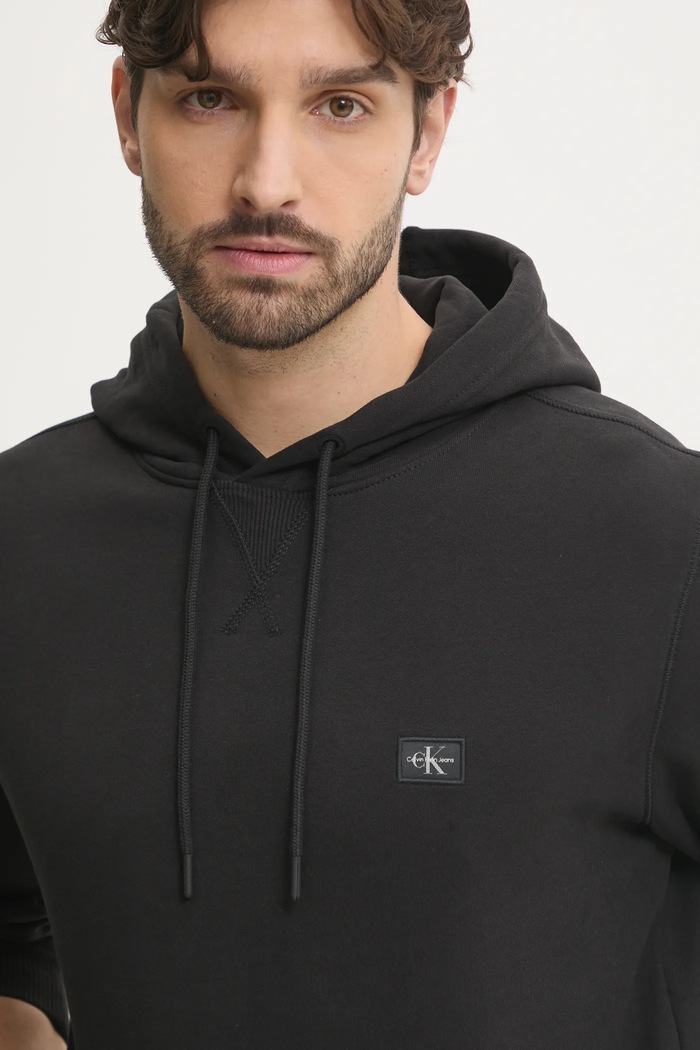 Bavlněná mikina Calvin Klein Jeans černá J30J327113
