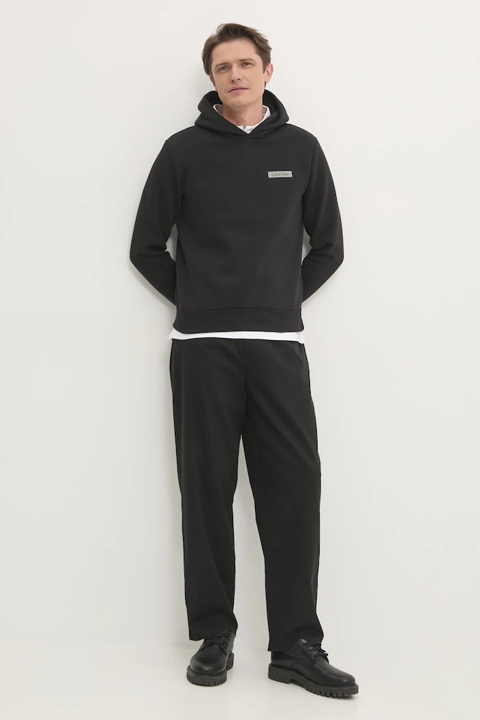 Mikina Calvin Klein K10K113773 čierna SS25