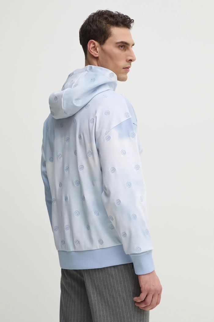 Oblečení Bavlněná mikina BOSS 50531740 modrá