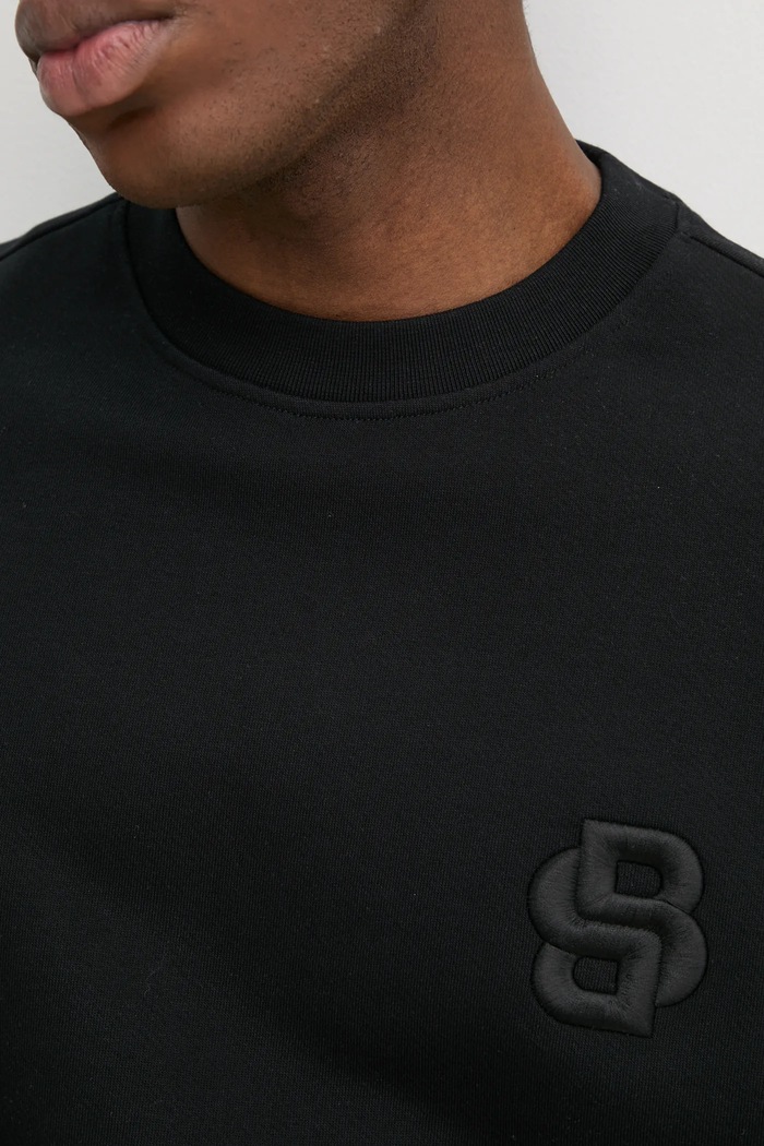 BOSS bluza bawełniana 50533075 czarny