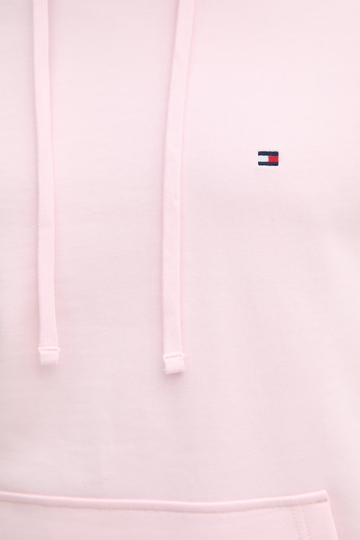 Tommy Hilfiger kapucnis melegítőfelső férfi pamut MW0MW37235 rózsaszín
